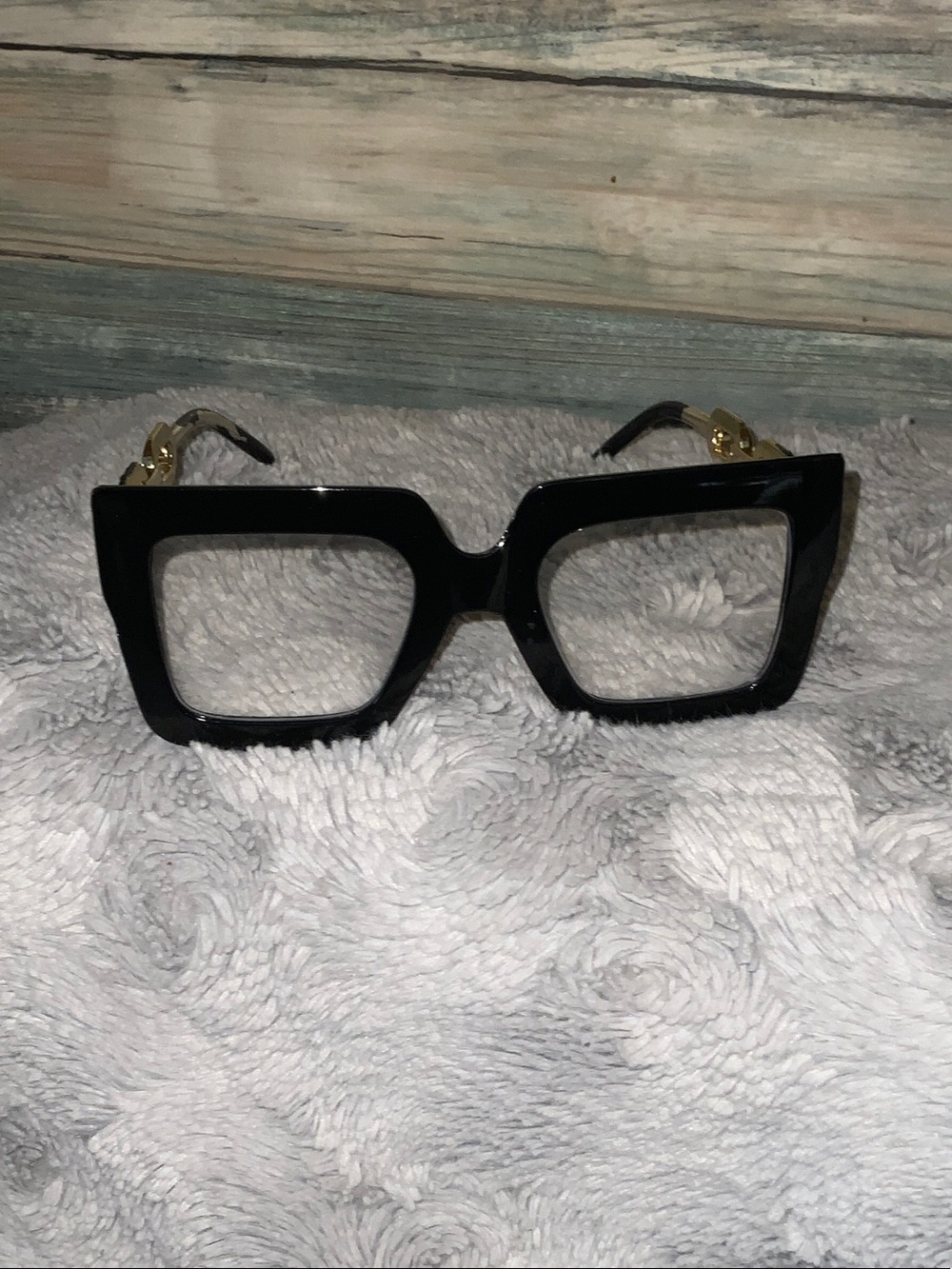 Square black Fashion Glasses